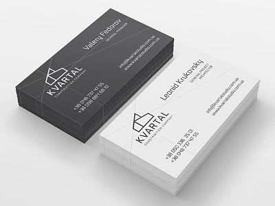 Kvartal Studio business cards business card