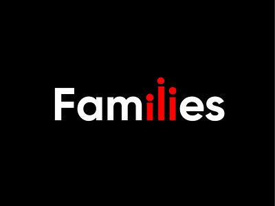 Typography concept of Families logo
