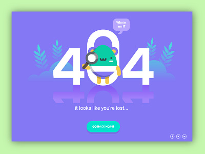 Free 404 ERROR PAGE. branding creative ecommerce graphics identity illustration logoplace logotype packaging stationary typography