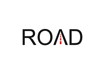 Typography concept of Road logo