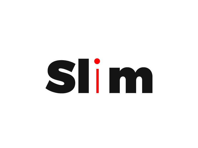 Typography Concept Of Slim Logo By Ali Ckreative On Dribbble