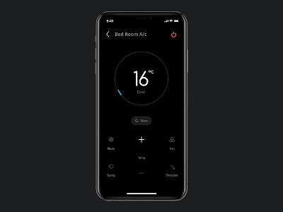 Home Control App control dark home app new remote smart ui user experience user interface
