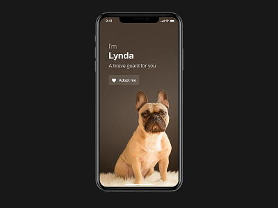 Pet Adoption App adobe xd adoption app concept dark dog dribbble home pet pet adoption pet care pets petshop shelter ui user experience user interface ux