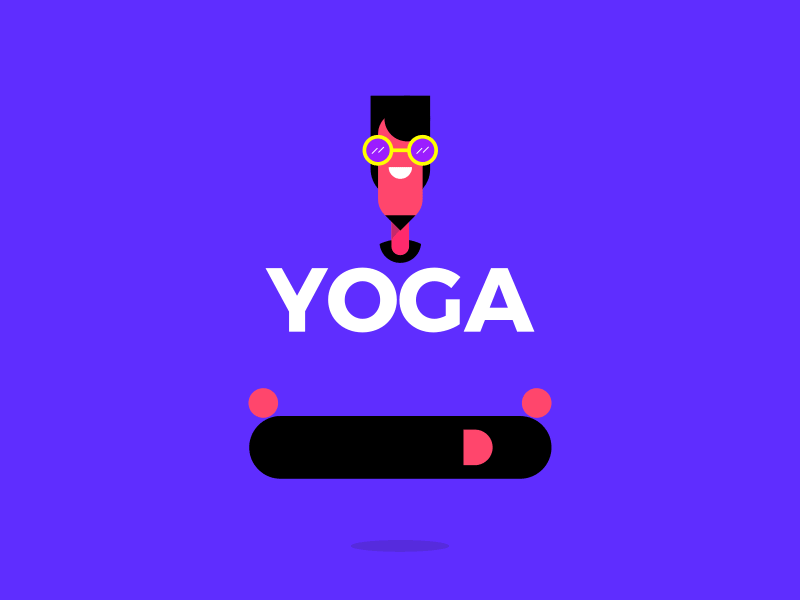 Yoga ae after affects after effects animation animation desing new pop art simple design yoga