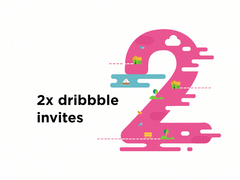 Two invites giveaway 2 draft dribbble giveaway invite land new players two