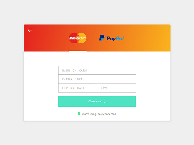 Credit Card Checkout checkout paying screen ui user interface