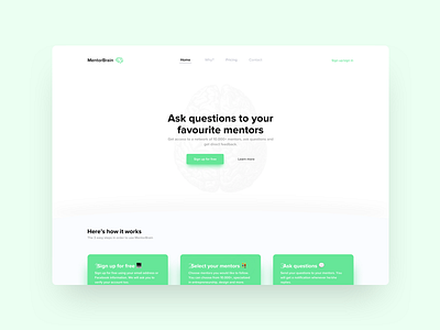 MentorBrain Website Concept