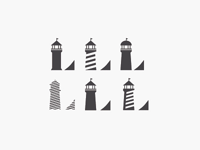 Lighthouses branding exploration graphic design lighthouse logo