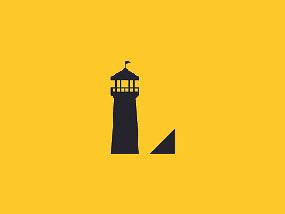 Lighthouse Mark branding design l letters lighthouse logo