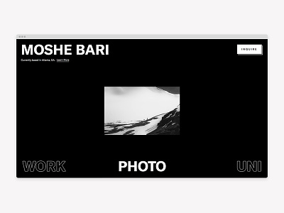 Portfolio Site minimalism modernism portfolio portfolio design web design