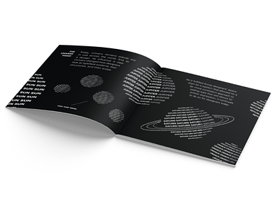 Univers Type Specimen booklet cosmic minimalist print space specimen type art typeface typography univers