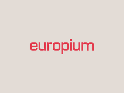 Europium Wordmark custom design logo monospace sans serif tech type typography wordmark