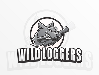 wild logger design icon logo