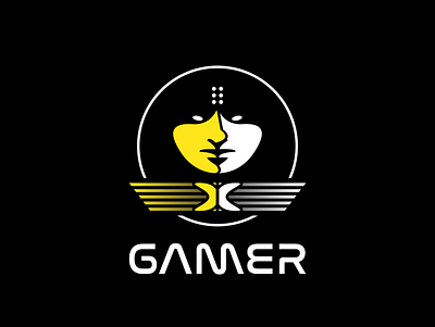 GAMER design logo vector