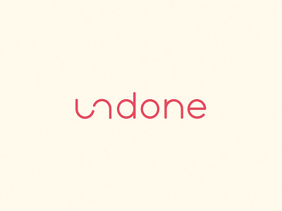 Undone Logo - 2 of 30 Day Logo Challenge 30 logos 30 days branding design graphic design logo simple