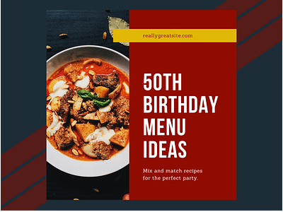 Food related social media design templates