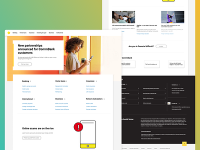 CommBank.au redesign graphic design product design redesign web design
