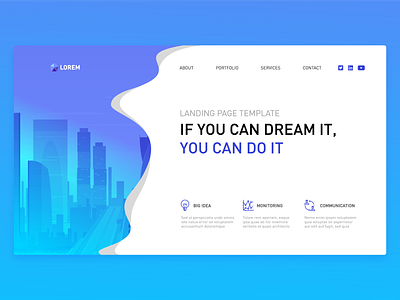 Real estate landing page design