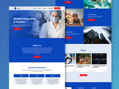 Pharmaceutical Website design (Concept) app design design graphic design home page landing page ui ui design ux web design
