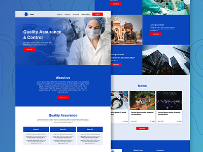 Pharmaceutical Website design (Concept)