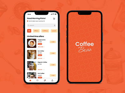 Coffee Bean - Coffee Shop app design app design branding coffee coffee shop graphic design ui ui design