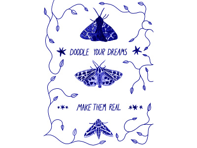 Doodle Your Dreams illustration stationery