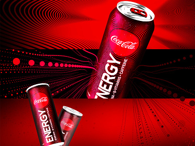 Coca-Cola Energy Brand Identity Graphics