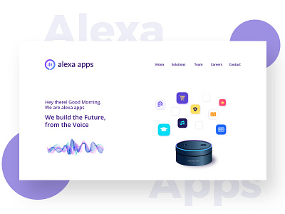 Alexa Apps Landing Page v1 amazon alexa landing page ui