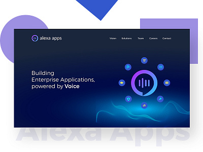 Alexa Apps Landing Page v2 landing page ui