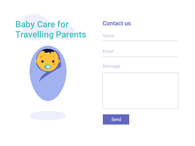 Daily UI #028 Contact us