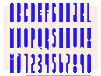 Font UxNow 2020 blue branding conference design font font design illustration lines minimal typography vector