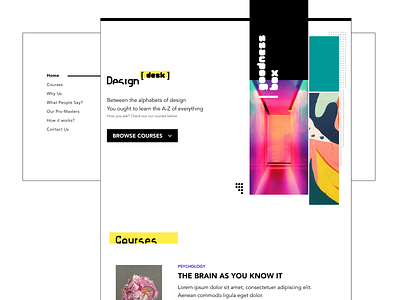 Design Desk branding design gradient illustration interaction lines minimal ui ux website white
