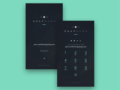 Login / Sign-In / form interaction login minimal minimalistic mobile numeric keypad pin sign in ui ux