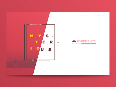 A UX Story / Another Cover abstract cover design minimal pink presentation ux web