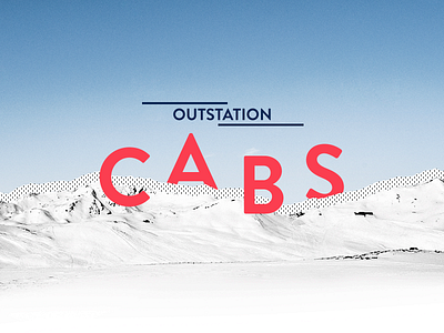 An Intro Banner // banner cab car dots mountains pattern