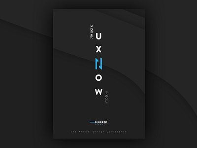 UxNow 2017 // conference dark design event minimal poster ui ux uxnow