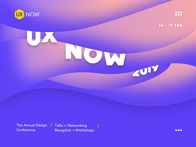 Only 10 Days To Go abstract branding conference design gadient graphic illustration lines typography ux