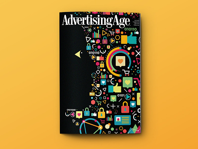 Advertising Age ad age data icons illustration print