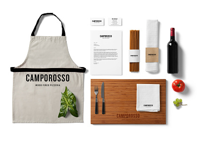 Camporosso branding identity restaurant