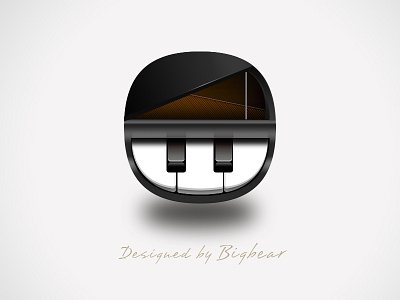 Original Design By Bigbear——Piano Icon icon music original piano ui
