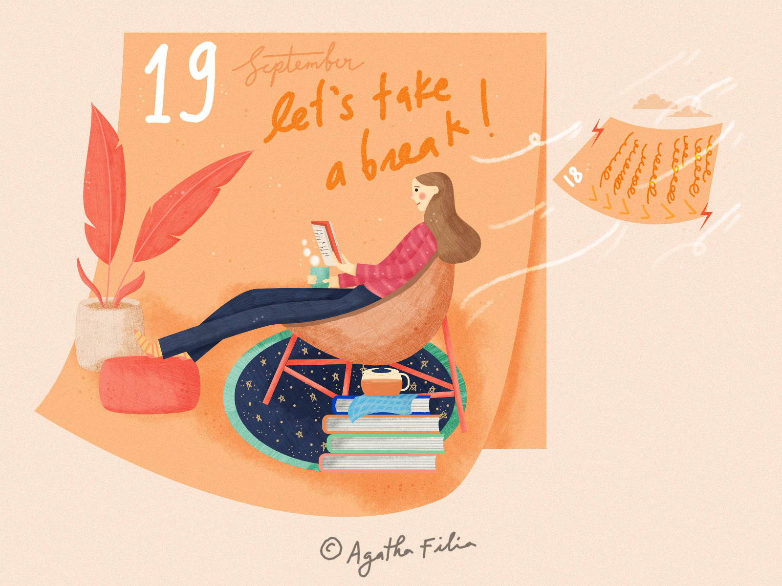 when-you-should-take-a-mental-health-day-by-agatha-filia-on-dribbble