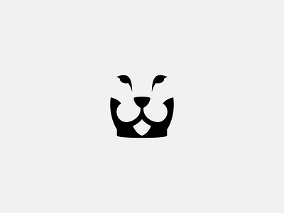 king animal black branding crown design lion king logo majestic negative space noble royal simple vector