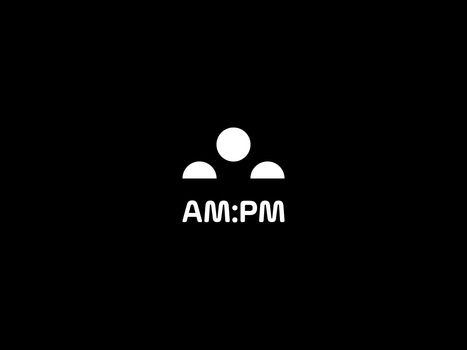 am pm logo by Voov Studio on Dribbble