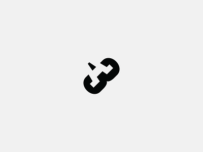 A3 black branding design icon letter logo negative space simple vector white