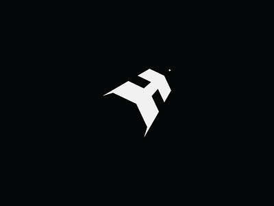 hyper black branding design h hyper icon letter logo masculine sharp simple speed vector velocity