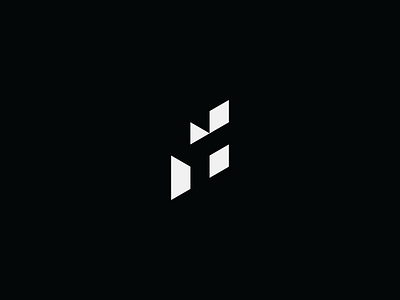 fragments black branding clean design fragment icon letter logo minimal negative space pieces sharp simple