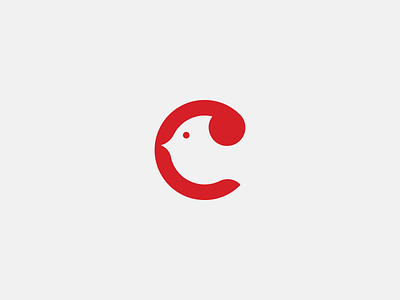 cardinal animal bird branding cardinal design icon letter logo minimal negative space simple