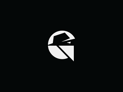 great bandit bandit black branding crime design gangster great icon letter g logo negative space simple villain
