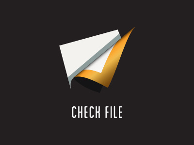 check file checkmark color document file fold logo paper positive