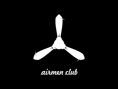 airmen club black club plane propeller ties